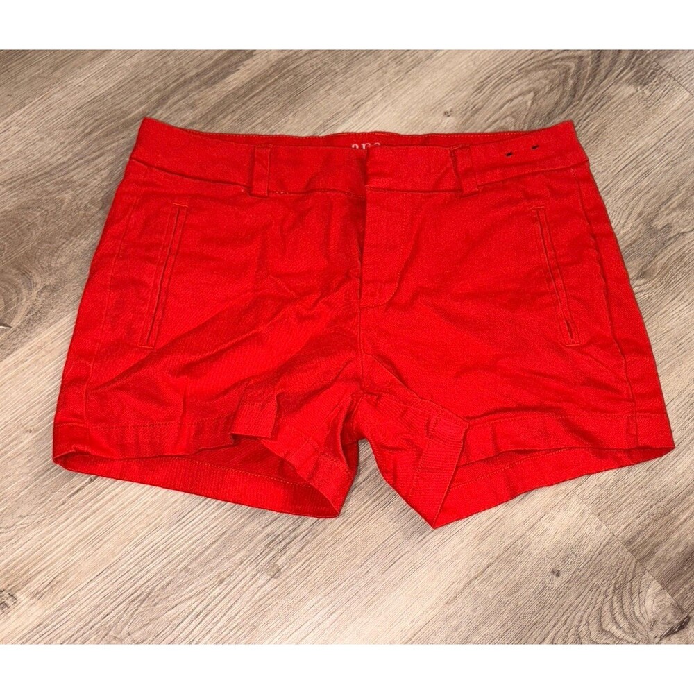 a.n.a Red twill short woman’s size 2 EUC